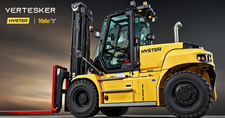 Ipari környezetben használt hyster villástargonca, amely a modern raktárlogisztika egyik alapgépe.