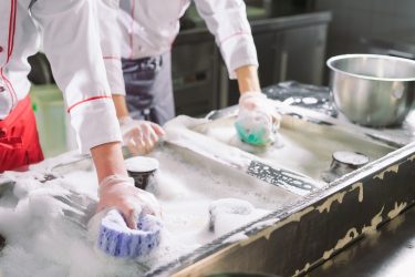 A helyszíni mosogatás a vendéglátás egyik legnagyobb víz- és energiaigényű folyamata (fotó: Shutterstock)