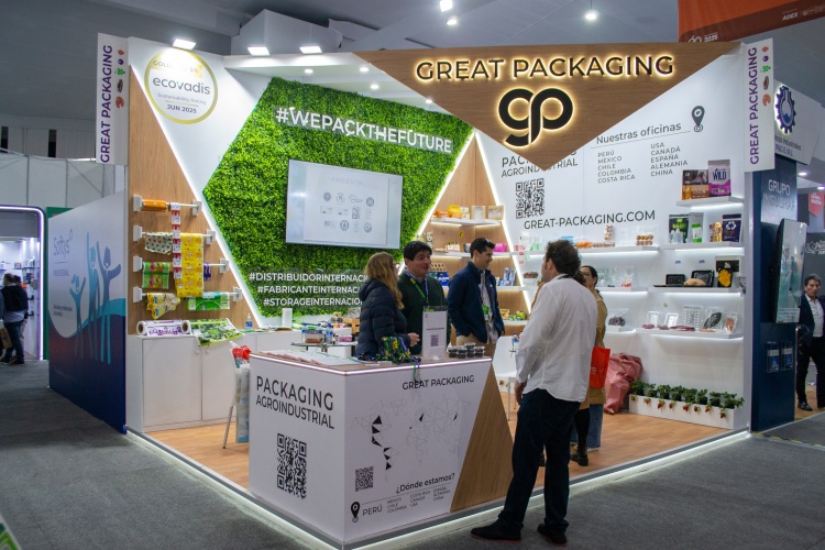 Kiállítói stand az interpack 2026 szakvásáron Düsseldorfban.
