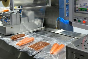 Polietilén fólia csomagolás gyártás közben