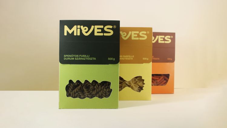 MÍVES fenntartható tésztacsomagolás