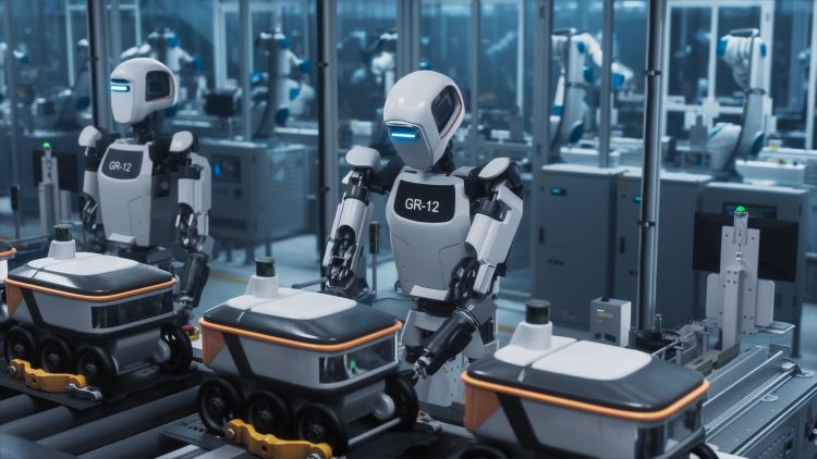 Humanoid robotok gyártósoron